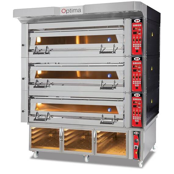 GMG Bäckerei- & Konditoreiofen PB3M-128 mit 3 Backkammern, 3 Gärkammern und Vollschamott GMG Bäckerei- & Konditoreiofen PB3M-128 mit 3 Backkammern, 3 Gärkammern und Vollschamott