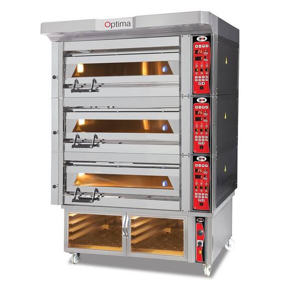 GMG Bäckerei- & Konditoreiofen PB3M-84 mit 3 Backkammern, 2 Gärkammern und Vollschamott GMG Bäckerei- & Konditoreiofen PB3M-84 mit 3 Backkammern, 2 Gärkammern und Vollschamott