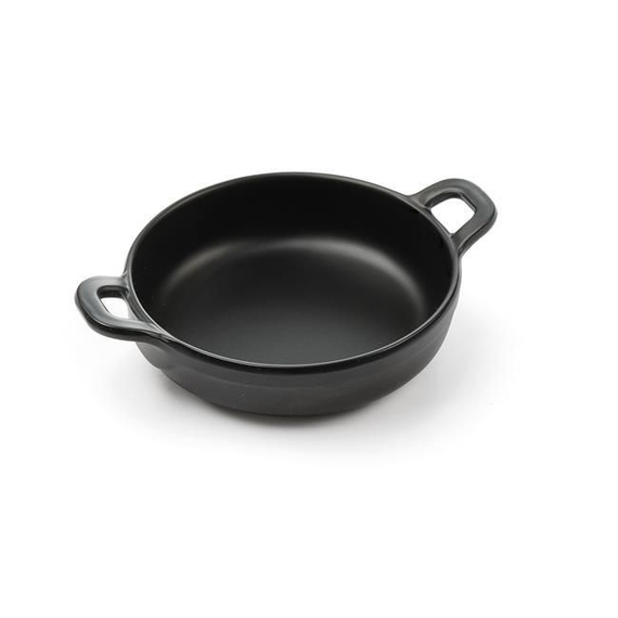 Hendi Miniatur-Pfanne aus Melamin, rund, Schwarz, 189x147x(H)37mm 1 Hendi Miniatur-Pfanne aus Melamin, rund, Schwarz, 189x147x(H)37mm