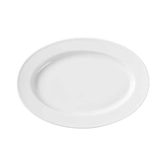 Hendi Platte, oval, Weiß, 340x240mm 1 Hendi Platte, oval, Weiß, 340x240mm