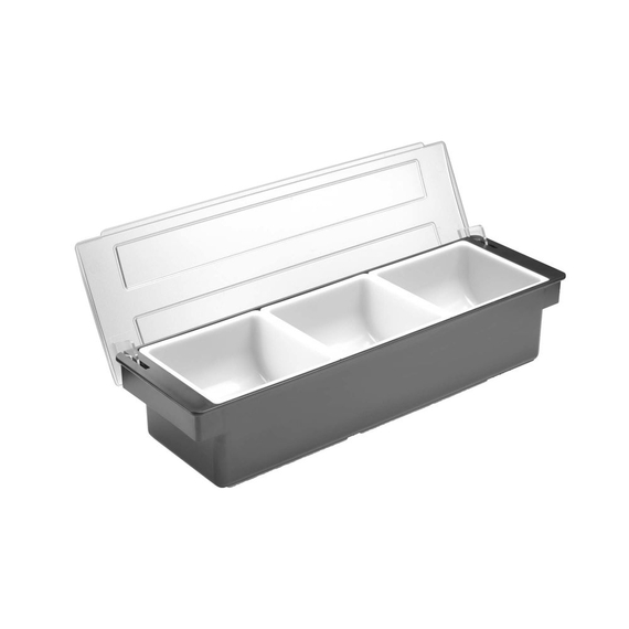 BarUp Zutatenbehälter – 3 Fächer, Schwarz, 480x150x(H)100mm 4 BarUp Zutatenbehälter – 3 Fächer, Schwarz, 480x150x(H)100mm