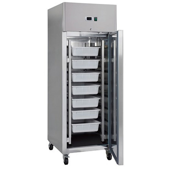 Maxima Fischkühlschrank - 600 l - 7 Behälter (60 x 40 cm) - auf Rädern - Rostfreier Stahl 2 Maxima Fischkühlschrank - 600 l - 7 Behälter (60 x 40 cm) - auf Rädern - Rostfreier Stahl