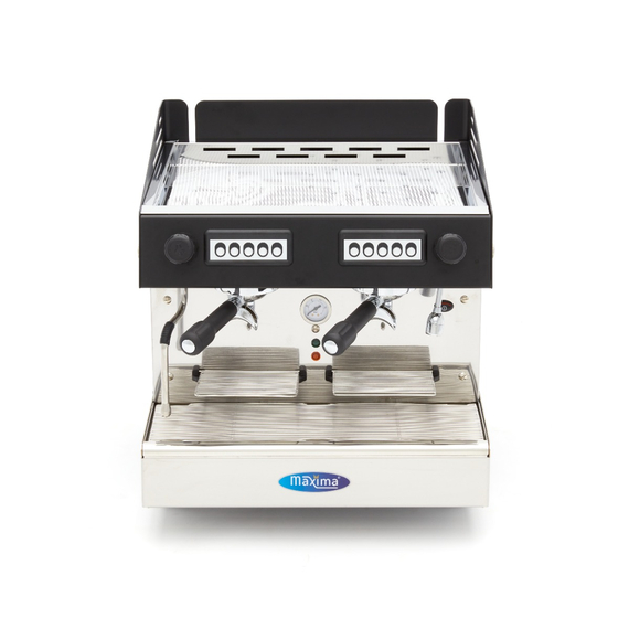 Maxima Gastro Espressomaschine - 2 Kolben - Kompakt - 360 Tassen pro Stunde 1 Maxima Gastro Espressomaschine - 2 Kolben - Kompakt - 360 Tassen pro Stunde