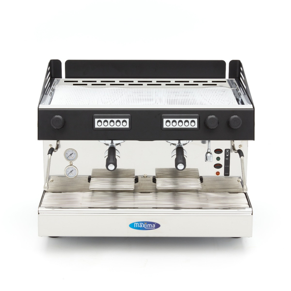 Maxima Gastro Espressomaschine - 2 Kolben - 360 Tassen pro Stunde 1 Maxima Gastro Espressomaschine - 2 Kolben - 360 Tassen pro Stunde