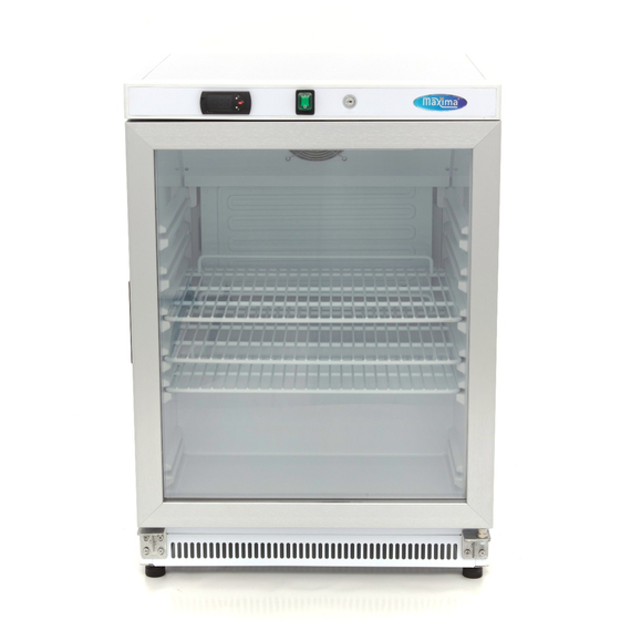 Maxima Gastro Kühlschrank - 200 l - Weiß - mit Glastür 1 Maxima Gastro Kühlschrank - 200 l - Weiß - mit Glastür