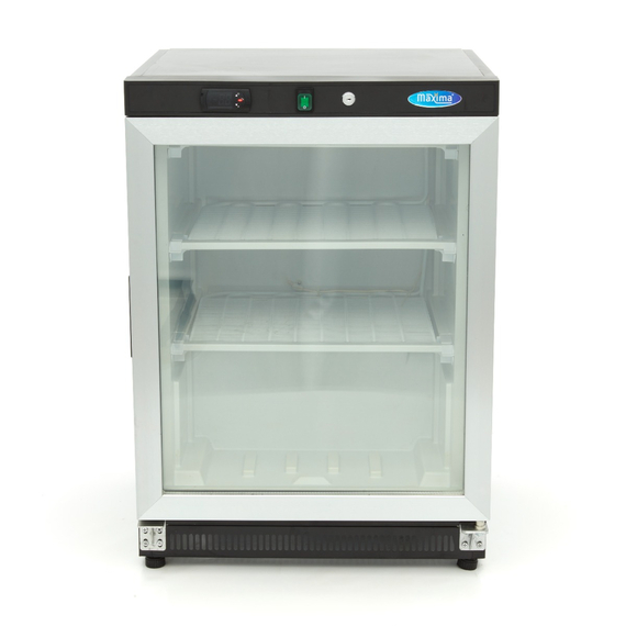 Maxima Gastro Gefrierschrank - 200 l - Schwarz - mit Glastür 1 Maxima Gastro Gefrierschrank - 200 l - Schwarz - mit Glastür