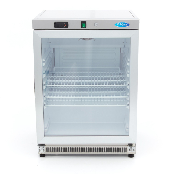 Maxima Gastro Kühlschrank - 200 l - Rostfreier Stahl - mit Glastür 1 Maxima Gastro Kühlschrank - 200 l - Rostfreier Stahl - mit Glastür