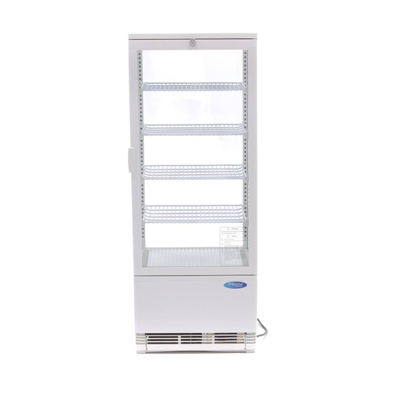Maxima Gastro Kühlvitrine - 98 l - 43 cm - Weiß 1 Maxima Gastro Kühlvitrine - 98 l - 43 cm - Weiß