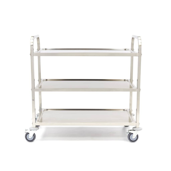 Maxima Gastro Servierwagen Edelstahl - 3 Regale 1 Maxima Gastro Servierwagen Edelstahl - 3 Regale