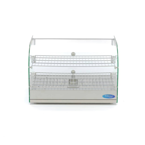 Maxima Gastro Wärmevitrine - 45 l - 55 cm - 2 Regale 1 Maxima Gastro Wärmevitrine - 45 l - 55 cm - 2 Regale