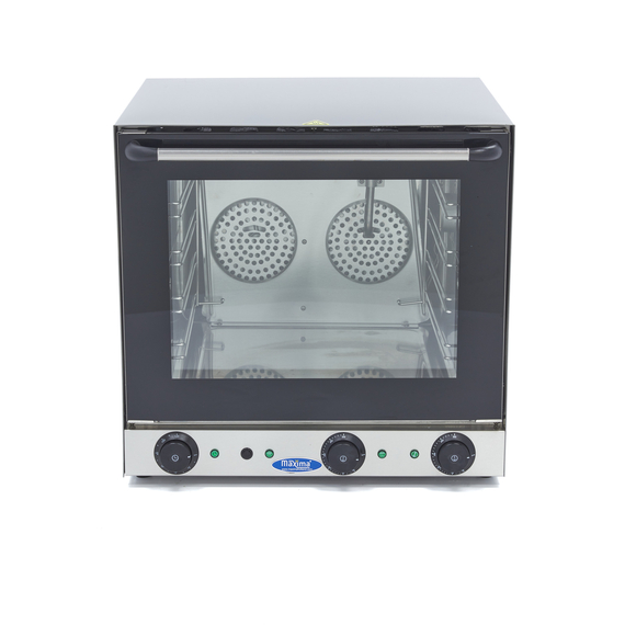 Maxima Gastro Konvektionsofen - Grill und Dampf - Passt zu 4 Tabletts - Eingebauter Timer 1 Maxima Gastro Konvektionsofen - Grill und Dampf - Passt zu 4 Tabletts - Eingebauter Timer