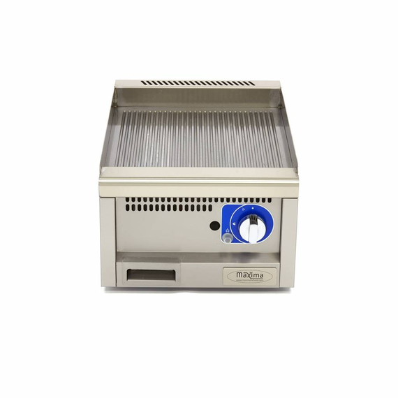 Maxima Gastro Grillplatte - Gerillt - Einzeleinheit - 60 cm Tief - Gas 1 Maxima Gastro Grillplatte - Gerillt - Einzeleinheit - 60 cm Tief - Gas