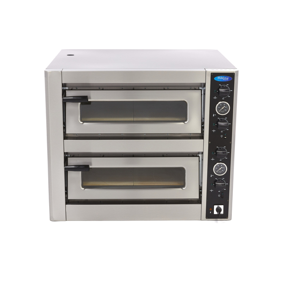 Maxima Gastro Pizzaofen - Passt 4 x Ø 30 cm Pizzas - Doppeldeck 1 Maxima Gastro Pizzaofen - Passt 4 x Ø 30 cm Pizzas - Doppeldeck