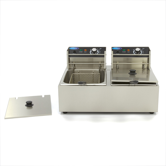 Maxima Gastro Fritteuse - 2 x 6 l - 2 Körbe - Bis zu 2,4 kg Pommes Frites 1 Maxima Gastro Fritteuse - 2 x 6 l - 2 Körbe - Bis zu 2,4 kg Pommes Frites