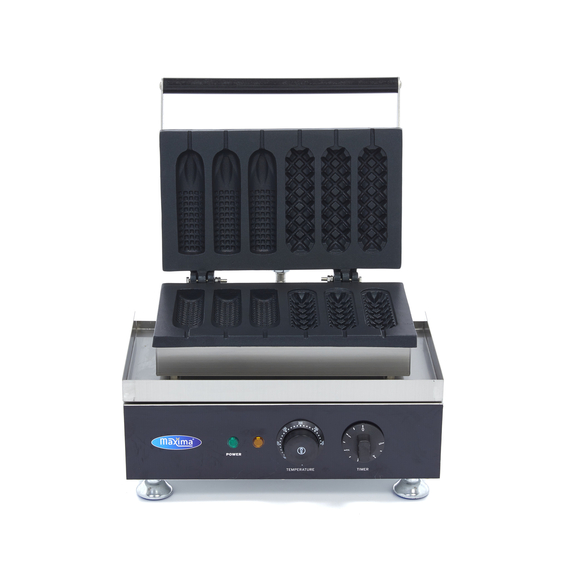 Maxima Gastro Waffelmacher - 6 Sticks - Maishunde - 2 Muster 1 Maxima Gastro Waffelmacher - 6 Sticks - Maishunde - 2 Muster