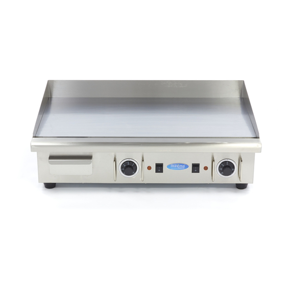 Maxima Gastro Grillplatte - Glatte Chrom - 73 cm - inkl. Tropfschale - 400 V 1 Maxima Gastro Grillplatte - Glatte Chrom - 73 cm - inkl. Tropfschale - 400 V