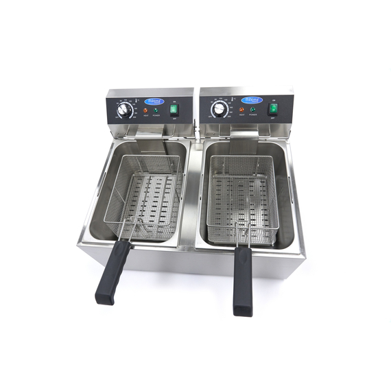 Maxima Gastro Fritteuse - 2 x 11 l - 2 Körbe - Bis zu 2,8 kg Pommes Frites 5 Maxima Gastro Fritteuse - 2 x 11 l - 2 Körbe - Bis zu 2,8 kg Pommes Frites