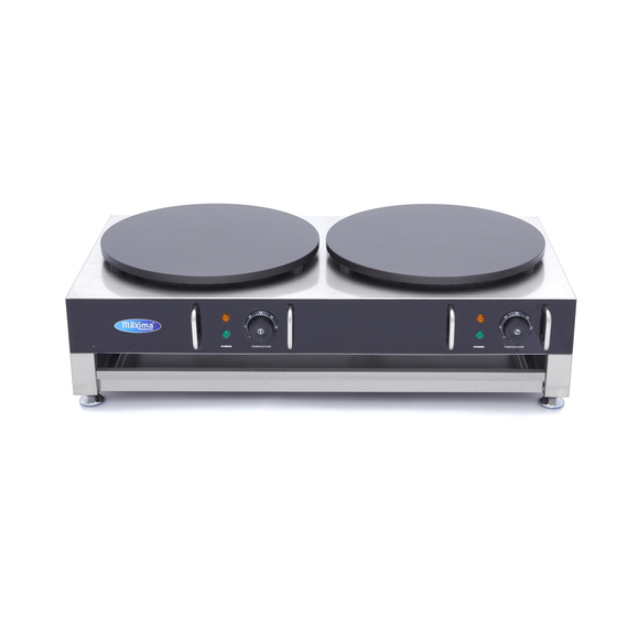 Maxima Gastro Crepes Maker - Doppelte Crepes - 2 x 40 cm - inkl. Teigverteiler 1 Maxima Gastro Crepes Maker - Doppelte Crepes - 2 x 40 cm - inkl. Teigverteiler