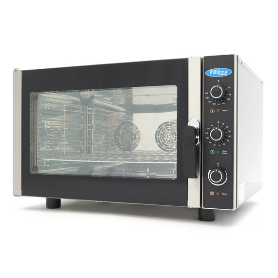 Maxima Gastro Combi - Dampfofen - Passt 4 Tabletts (1/1 GN / 60 x 40 cm) - Analog - 400V Maxima Gastro Combi - Dampfofen - Passt 4 Tabletts (1/1 GN / 60 x 40 cm) - Analog - 400V