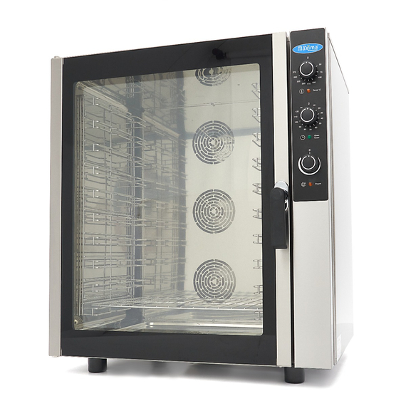 Maxima Gastro Combi - Dampfofen - Passt 10 Tabletts (1/1 GN / 60 x 40 cm) - Analog - 400 V Maxima Gastro Combi - Dampfofen - Passt 10 Tabletts (1/1 GN / 60 x 40 cm) - Analog - 400 V