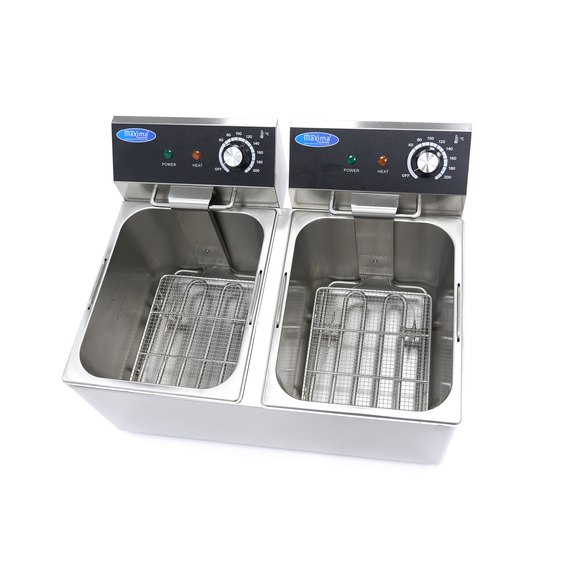 Maxima Gastro Fritteuse - 2 x 8 l - 2 Körbe - Bis zu 2,8 kg Pommes Frites 5 Maxima Gastro Fritteuse - 2 x 8 l - 2 Körbe - Bis zu 2,8 kg Pommes Frites