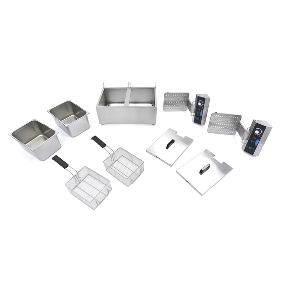 Maxima Gastro Fritteuse - 2 x 11 l - 2 Körbe - Bis zu 2,8 kg Pommes Frites 6 Maxima Gastro Fritteuse - 2 x 11 l - 2 Körbe - Bis zu 2,8 kg Pommes Frites