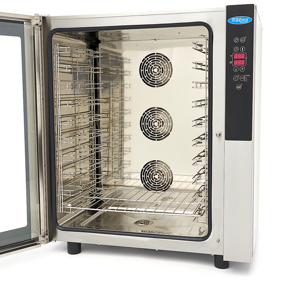 Maxima Gastro Combi - Dampfofen - Passt 10 Tabletts (1/1 GN / 60 x 40 cm) - Digital Anzeige - 400 V 5 Maxima Gastro Combi - Dampfofen - Passt 10 Tabletts (1/1 GN / 60 x 40 cm) - Digital Anzeige - 400 V