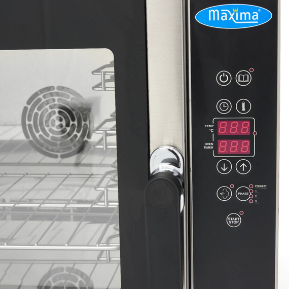 Maxima Gastro Combi - Dampfofen - Passt 4 Tabletts (1/1GN / 60 x 40 cm) - Digital Anzeige - 400 V 7 Maxima Gastro Combi - Dampfofen - Passt 4 Tabletts (1/1GN / 60 x 40 cm) - Digital Anzeige - 400 V