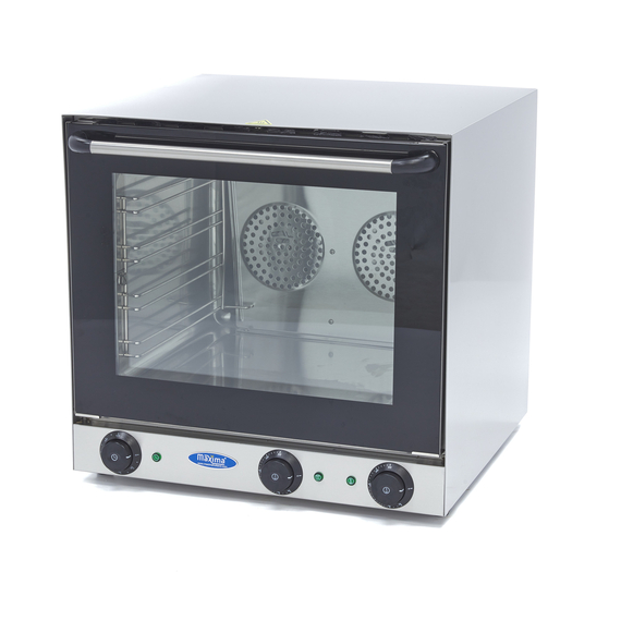 Maxima Gastro Konvektionsofen - Grill - Passt 4 Tabletts - Eingebauter Timer - Bis zu 300 ° C Maxima Gastro Konvektionsofen - Grill - Passt 4 Tabletts - Eingebauter Timer - Bis zu 300 ° C