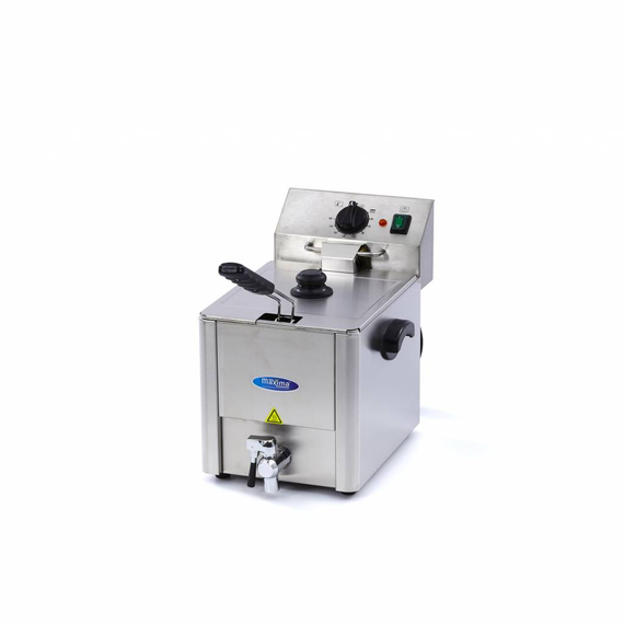 Maxima Gastro Fritteuse - 8 l - 1 Korb - mit Ablasshahn 2 Maxima Gastro Fritteuse - 8 l - 1 Korb - mit Ablasshahn