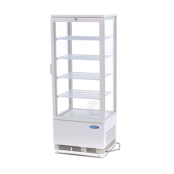 Maxima Gastro Kühlvitrine - 98 l - 43 cm - Weiß Maxima Gastro Kühlvitrine - 98 l - 43 cm - Weiß