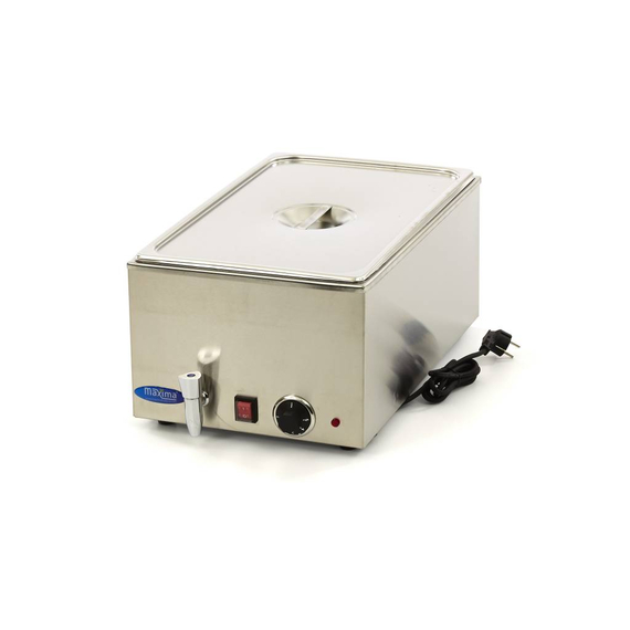 Maxima Gastro Bain Marie - mit Wasserhahn - inkl. 1/1 GN Set - Elektrisch Maxima Gastro Bain Marie - mit Wasserhahn - inkl. 1/1 GN Set - Elektrisch