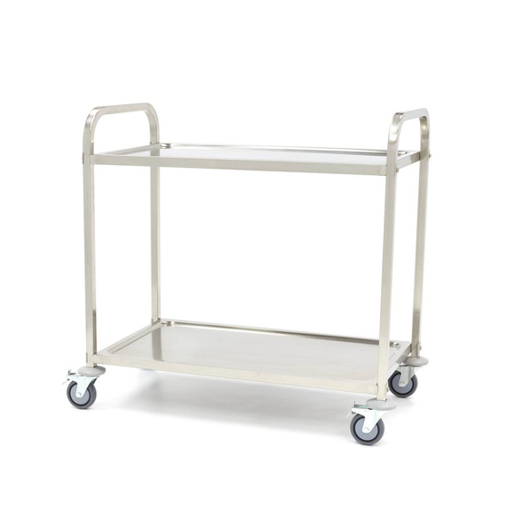 Maxima Gastro Servierwagen Edelstahl - 2 Regale Maxima Gastro Servierwagen Edelstahl - 2 Regale