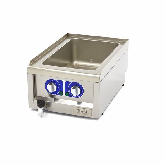 Maxima Gastro Bain Marie - Einzeleinheit - 60 cm - mit Abflusshahn - Elektrisch Maxima Gastro Bain Marie - Einzeleinheit - 60 cm - mit Abflusshahn - Elektrisch