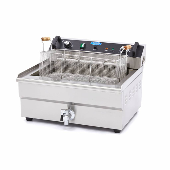 Maxima Gastro Fritteuse - 30 l - 1 Korb - mit Ablasshahn 5 Maxima Gastro Fritteuse - 30 l - 1 Korb - mit Ablasshahn