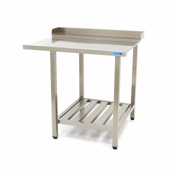 Maxima Gastro Geschirrspültisch - 120 x 75 cm - rechts - mit Backsplash und Lagerregal Maxima Gastro Geschirrspültisch - 120 x 75 cm - rechts - mit Backsplash und Lagerregal