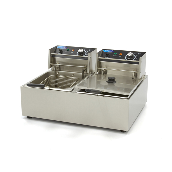 Maxima Gastro Fritteuse - 2 x 6 l - 2 Körbe - Bis zu 2,4 kg Pommes Frites Maxima Gastro Fritteuse - 2 x 6 l - 2 Körbe - Bis zu 2,4 kg Pommes Frites