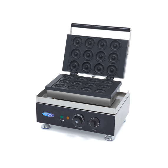 Maxima Gastro Donut Maker - 12 Mini -Donuts - Ø5 cm - mit Eingebauter Timer Maxima Gastro Donut Maker - 12 Mini -Donuts - Ø5 cm - mit Eingebauter Timer