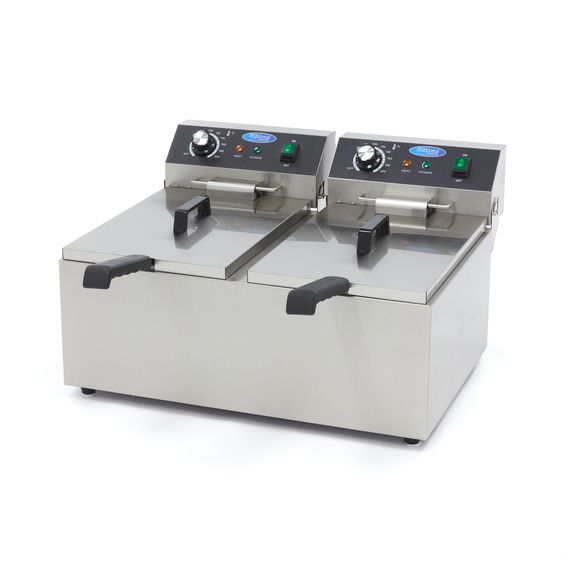 Maxima Gastro Fritteuse - 2 x 11 l - 2 Körbe - Bis zu 2,8 kg Pommes Frites Maxima Gastro Fritteuse - 2 x 11 l - 2 Körbe - Bis zu 2,8 kg Pommes Frites