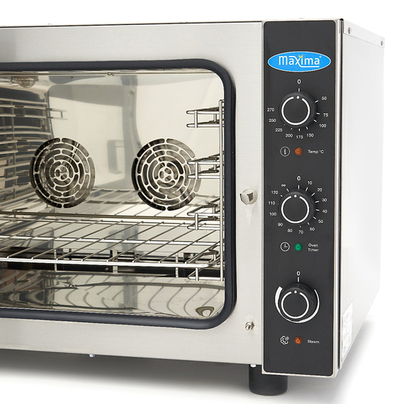 Maxima Gastro Combi - Dampfofen - Passt 4 Tabletts (1/1 GN / 60 x 40 cm) - Analog - 400V 7 Maxima Gastro Combi - Dampfofen - Passt 4 Tabletts (1/1 GN / 60 x 40 cm) - Analog - 400V