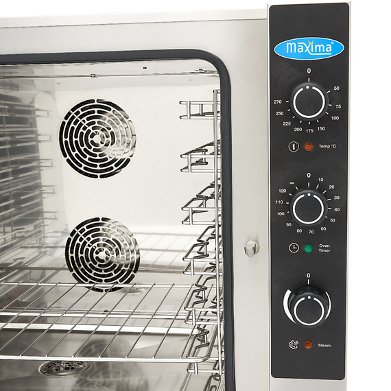 Maxima Gastro Combi - Dampfofen - Passt 6 Tabletts (1/1 GN / 60 x 40 cm) - Analog - 400 V 7 Maxima Gastro Combi - Dampfofen - Passt 6 Tabletts (1/1 GN / 60 x 40 cm) - Analog - 400 V