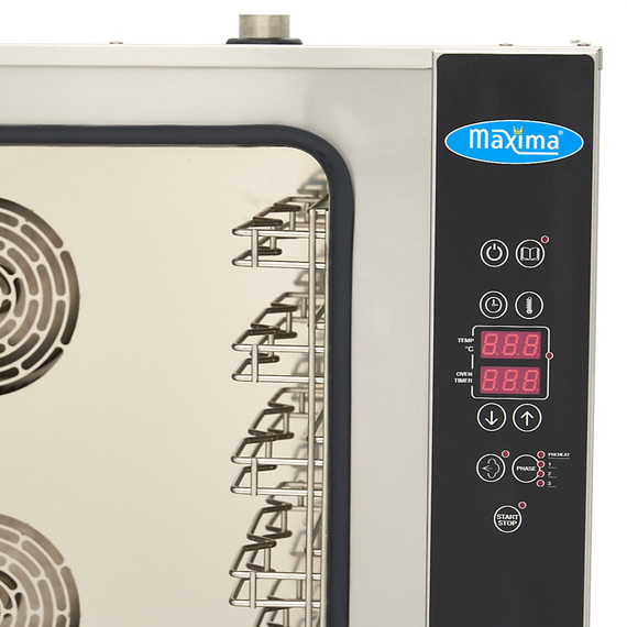 Maxima Gastro Combi - Dampfofen - Passt 10 Tabletts (1/1 GN / 60 x 40 cm) - Digital Anzeige - 400 V 7 Maxima Gastro Combi - Dampfofen - Passt 10 Tabletts (1/1 GN / 60 x 40 cm) - Digital Anzeige - 400 V