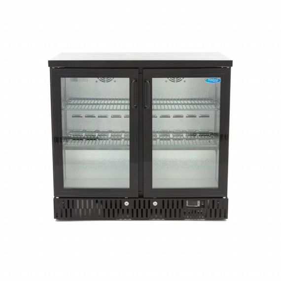 Maxima Gastro Getränke Kühlschrank - 2 Scharnier -Türen - 4 verstellbare Regale 2 Maxima Gastro Getränke Kühlschrank - 2 Scharnier -Türen - 4 verstellbare Regale
