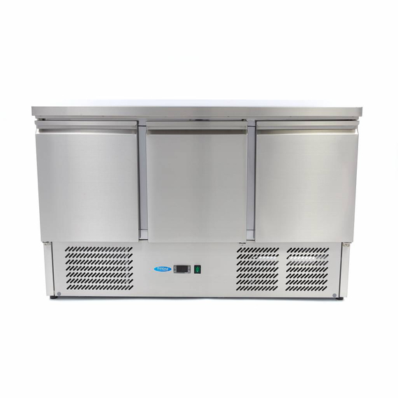 Maxima Gastro Kühltisch - 137 cm - 3 Türen 1 Maxima Gastro Kühltisch - 137 cm - 3 Türen