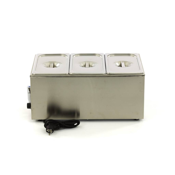 Maxima Gastro Bain Marie - mit Wasserhahn - inkl. 3 x 1/3 GN Set - Elektrisch 5 Maxima Gastro Bain Marie - mit Wasserhahn - inkl. 3 x 1/3 GN Set - Elektrisch