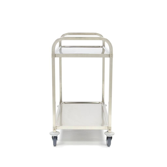 Maxima Gastro Servierwagen Edelstahl - 2 Regale 2 Maxima Gastro Servierwagen Edelstahl - 2 Regale