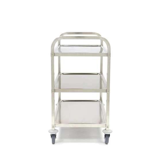 Maxima Gastro Servierwagen Edelstahl - 3 Regale 2 Maxima Gastro Servierwagen Edelstahl - 3 Regale
