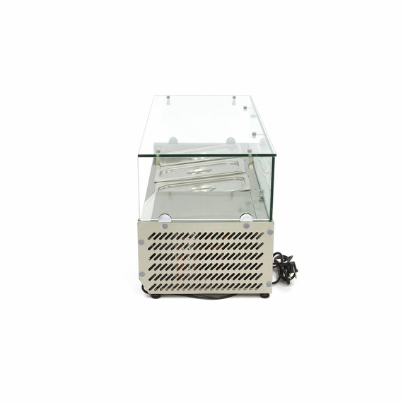Maxima Gastro Aufsatzkühlvitrine - 95 cm - Passt 3 x 1/3 GN 2 Maxima Gastro Aufsatzkühlvitrine - 95 cm - Passt 3 x 1/3 GN