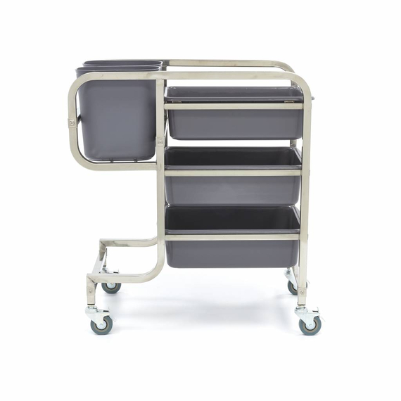 Maxima Gastro Reinigungswagen - inkl. 5 Mülleimer 2 Maxima Gastro Reinigungswagen - inkl. 5 Mülleimer