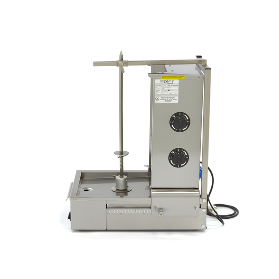 Maxima Gastro Dönergrill - 2 Brenner - 20 kg Fleisch - Elektrisch 2 Maxima Gastro Dönergrill - 2 Brenner - 20 kg Fleisch - Elektrisch